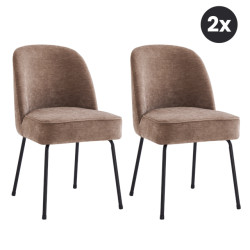 Multifurn 2x vero eetkamerstoel velvet -