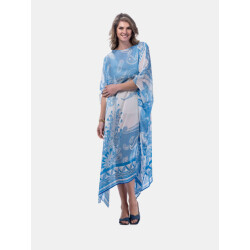 Mucho Gusto ® kaftan canelli lichtblauw paisley