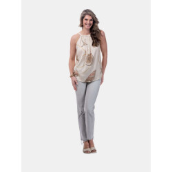 Mucho Gusto ® top dubai creme zeeschelpenprint