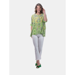 Mucho Gusto ® blouse bréscia green paisley