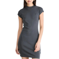 Calvin Klein Grijs gewassen cap sleeve jurk