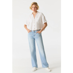 Cup of Joe Nova wide straight jeans light blue