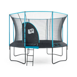 TP Toys Trampoline 365 cm genius 12 met veiligheidsnet zwart/