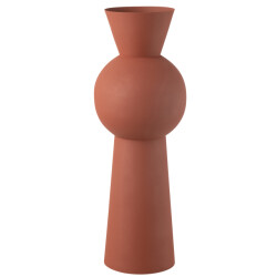 J-Line vaas nala ijzer roest large 22.5x22.5x65cm