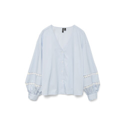 Vero Moda Vmjanni tape ls v-neck top wvn ga l licht
