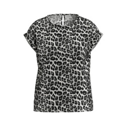 Vila Viellette ss full satin top dessin