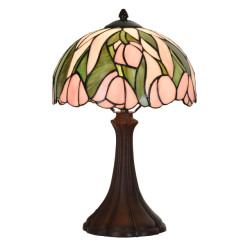 LumiLamp Tiffany tafellamp Ø 25x40 cm glas tiffany bureaulamp