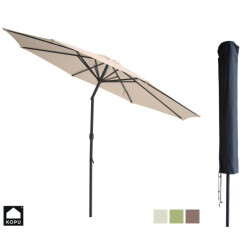 Kopu ® valencia parasol rond 300 cm met beschermhoes -