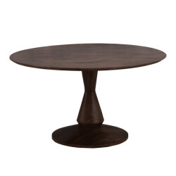Old Inn Eetkamertafel mango rond walnoot 140cm