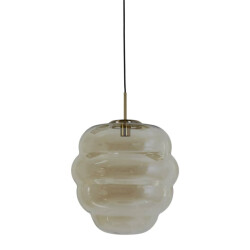 Light & Living Hanglamp glas amber-goud misty Ø 45 x 48cm