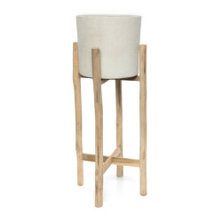 Bazar Bizar Chalk hoge plantenbak beton naturel l