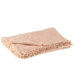 J-Line Plaid franje katoen polyester licht