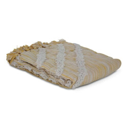 Safaary Marokkaanse plaid zand-wit