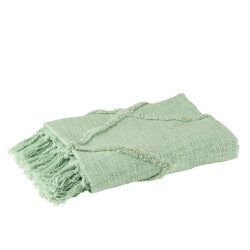 J-Line Plaid ruit katoen polyester lichtgroen