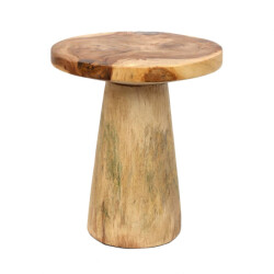Bazar Bizar Conic bijzettafel naturel 50 timber