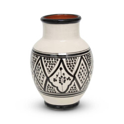 Safaary Marokkaanse vaas zwart nakhil Ø 19 x 26cm