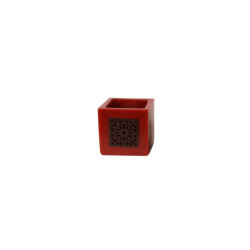 Safaary Marokkaanse kaarshouder Ø 12 x 12cm-vierkant patroon