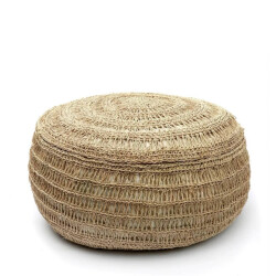 Bazar Bizar Poef zeegras rond 60cm