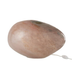 J-Line Lamp ovaal glas rose dany