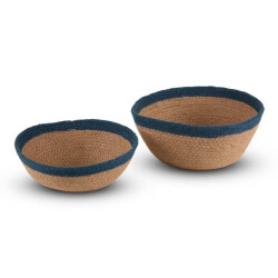 Safaary Mand van zeegras blauw rond