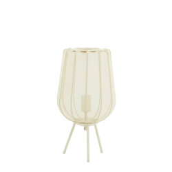 Light & Living Tafellamp zand plumeria Ø 25 x 45cm