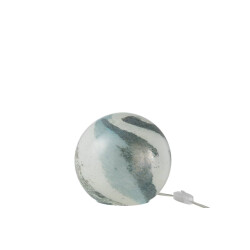 J-Line Lamp strepen rond glas groen small dany