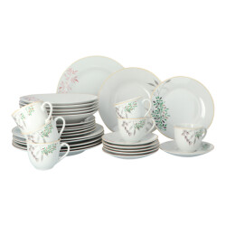 Maxime Home Porseleinen servies aurelie servies 6 persoons 30-delig plant dessin