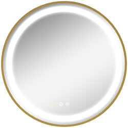 4goodz Ronde badspiegel 50 cm met led verlichting 834-393