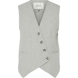 Y.A.S Yasriu waistcoat s. light grey melange