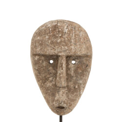 J-Line Figuur abstract voor muur of pin alabasia hout grijs