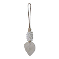 Safaary Raffia hanger tassel shell