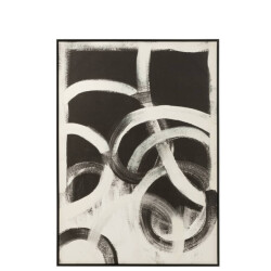 J-Line Wanddecoratie abstract canvas poly wit