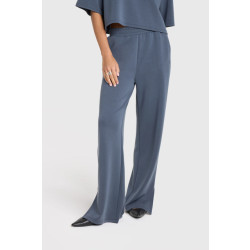 Alix The Label 2502165080 ladies knitted flowy side slit pants