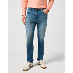 Wrangler Larston heren slim-fit jeans trail tone