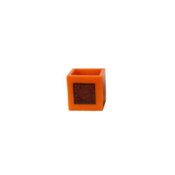Safaary Marokkaanse waxinelichthouder Ø 12 x 12cm-vierkant patroon