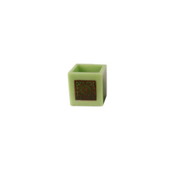 Safaary Marokkaanse kaarslichthouder Ø 12 x 12cm-vierkant patroon