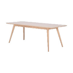 Gazzda Stafa table houten eettafel whitewash 220 x 90 cm