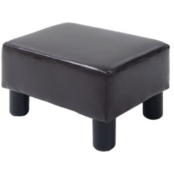 4goodz Hocker met kunstleer design koffie 833-666v71