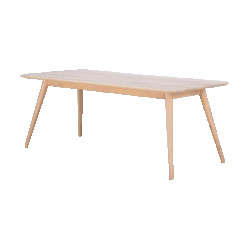 Gazzda Stafa table houten eettafel whitewash 160 x 90 cm