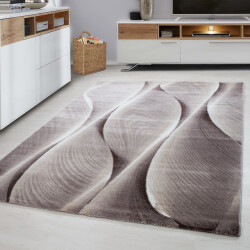 Muratap Parma design vloerkleed bruin / beige laagpolig- 160x230 cm