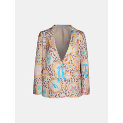 Mucho Gusto ® blazer lesbos luipaard rond barokprint