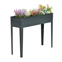 4goodz Plantenbak hoog staal verhoogd 100x30x80cm -