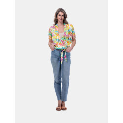 Mucho Gusto ® blouse crete kleurrijk amare gnare print