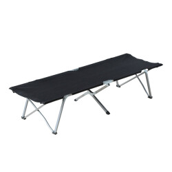 4goodz Campingbed stretcher veldbed 193x64x40cm met tas a20-029bk