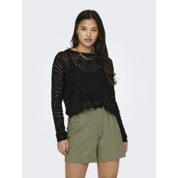 Jacqueline de Yong Jdysun lay l/s boatneck pullov. knt