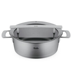 Fissler Phi collection soeppan met downdraft glasdeksel 24cm laag
