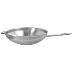 Demeyere Apollo 7 wok 32 cm vlakke bodem met gratis glasdeksel