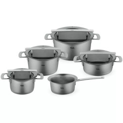 Fissler Phi collection pannenset met glasdeksels, 5-delig