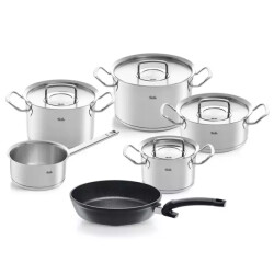Fissler Original-profi pannenset met steelpan, adamant koekenpan 6-delig