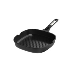 BergHOFF Leo recycled grillpan met afneembare greep- phantom -26cm